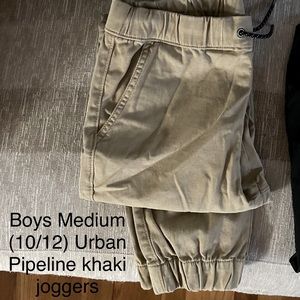 Urban pipeline boys medium khaki joggers
